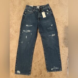 Forever 21 Women's Dark Blue Straight Jeans